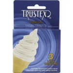 Trustex Flavored Lubricated Condoms - 3 Pack - Vanilla Lubes & Essentials Paradise Marketing