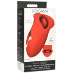 Lickgasm Kiss and Tell Mini Kissing and Vibrating Clitoral Stimulator - Red Lubes & Essentials XR Brands