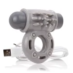 Charged Owow Rechargeable Vibe Ring - Grey Vibrators Screaming O