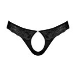 Sassy Lace - Open Ring Thong - Large/x-Large - Black Panties & Thongs Male Power