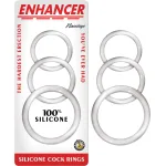 Enhancer Silicone Cockrings - Clear Enhancers Nasstoys