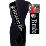 Bride or Die Sash - Black Novelty Little Genie