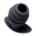 Hive Ass Tunnel Silicone Ribbed Hollow Anal Plug - Medium Anal Play XR Brands