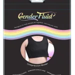 Gender Fluid Chest Compression Binder - Large - Black BDSM & Kink Voodoo Toys
