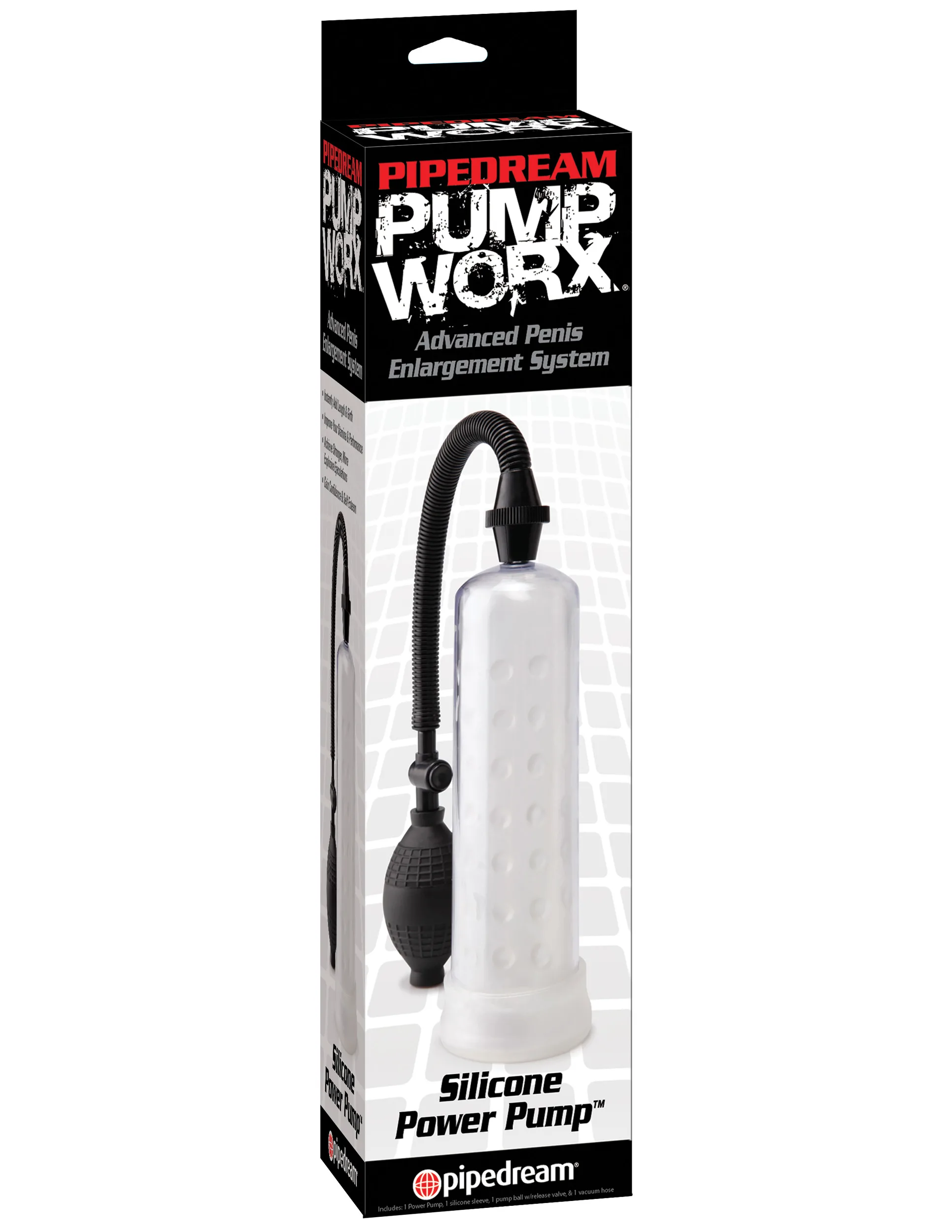 Pump Worx Silicone Power Pump - Clear Strokers & Pumps Pipedream