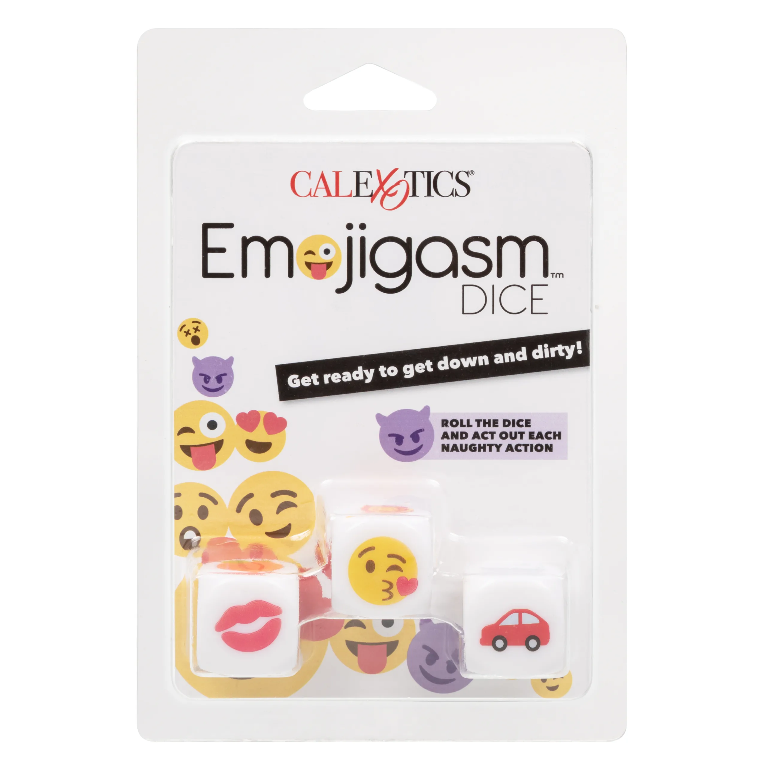 Emojigasm Dice Couples & C-Rings CalExotics