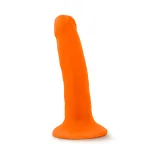 Neo - 5.5 Inch Dual Density Cock - Neon Orange Anal Play Blush