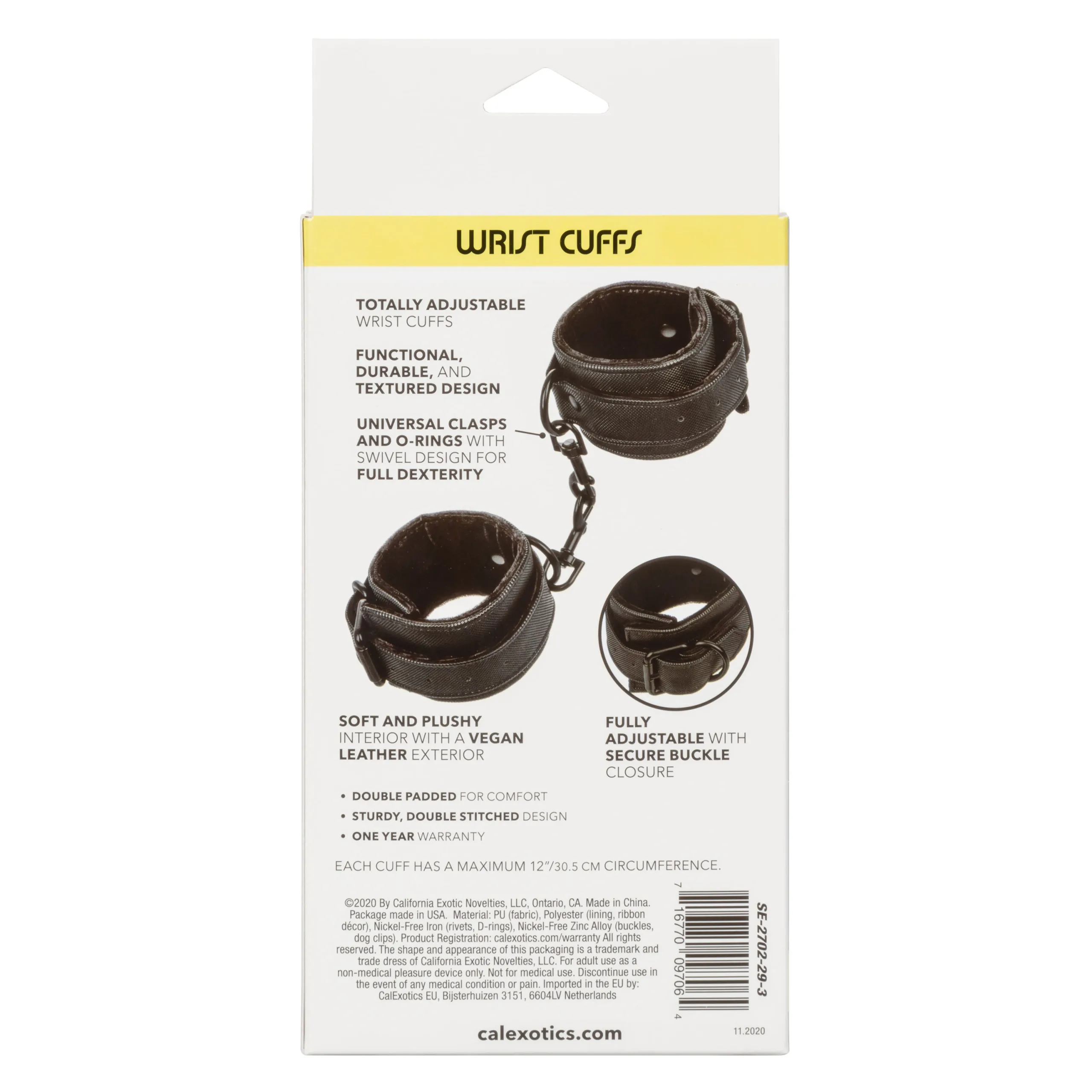 Boundless Wrist Cuffs BDSM & Kink CalExotics