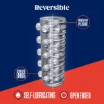 Rize - Swich - Glow in the Dark Self -Lubricating Stroker - Clear Strokers & Pumps Blush