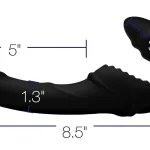 Pro Rider 9x Vibrating Silicone Strapless Strap on With Remote Control Lubes & Essentials XR Brands