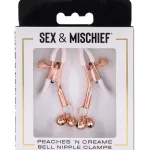 Peaches 'N Creame Bell Nipple Clamps BDSM & Kink Sportsheets