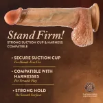 Renaissance - Raphael - 9.5 Inch Sliding Foreskin Dildo With Squeezable Balls - Tan Dildos Blush