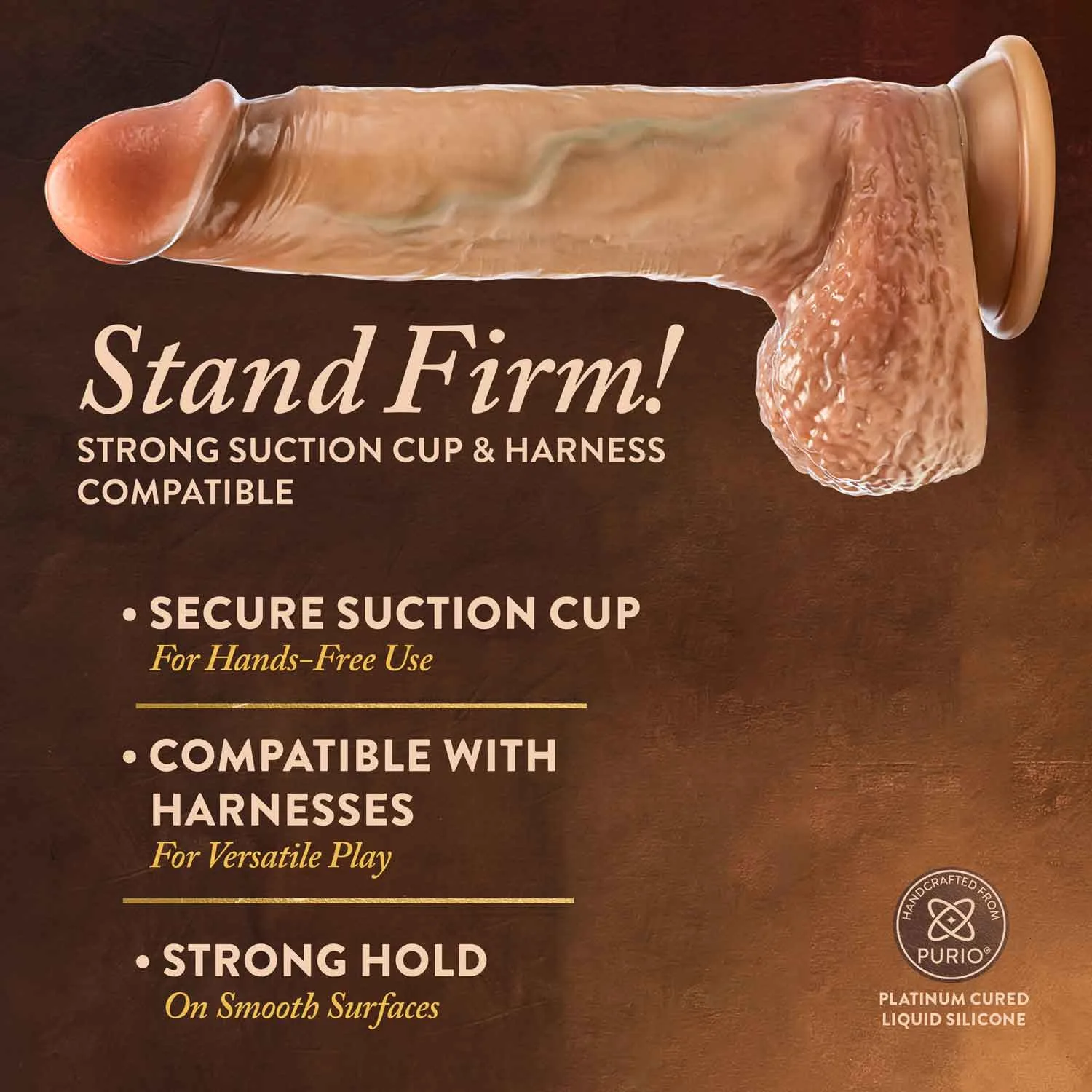 Renaissance - Raphael - 9.5 Inch Sliding Foreskin Dildo With Squeezable Balls - Tan Dildos Blush