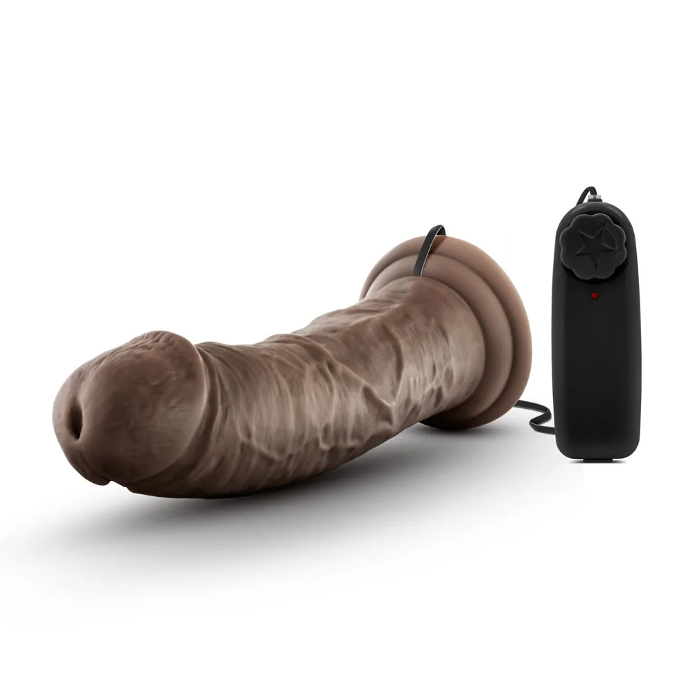 Dr. Skin - Dr. Joe - 8 Inch Vibrating Cock With Suction Cup - Chocolate - Image 4