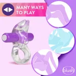 Play With Me Bull Vibrating C-Ring - Purple Vibrators Blush
