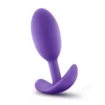Luxe - Wearable Vibra Slim Plug - Medium - Purple Anal Play Blush
