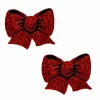 Ravish Me Red Glitter Bow Nipple Cover Pasties Robes & Sleepwear Neva Nude