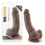 Dr. Skin - Mr. Mayor 9 Inch Dildo with Suction Cup - Chocolate Dildos Blush