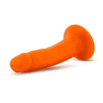 Neo - 5.5 Inch Dual Density Cock - Neon Orange Anal Play Blush