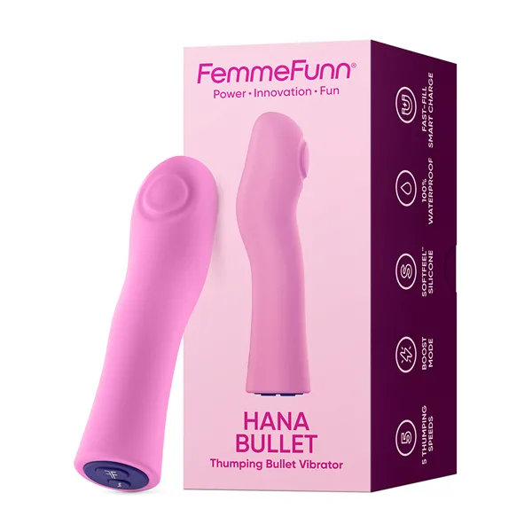Hana Bullet Thumping Vibrator - Pink Vibrators Femme Funn