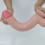 Get Lucky 11 Inch Real Skin Dildo - Tan Dildos Voodoo Toys