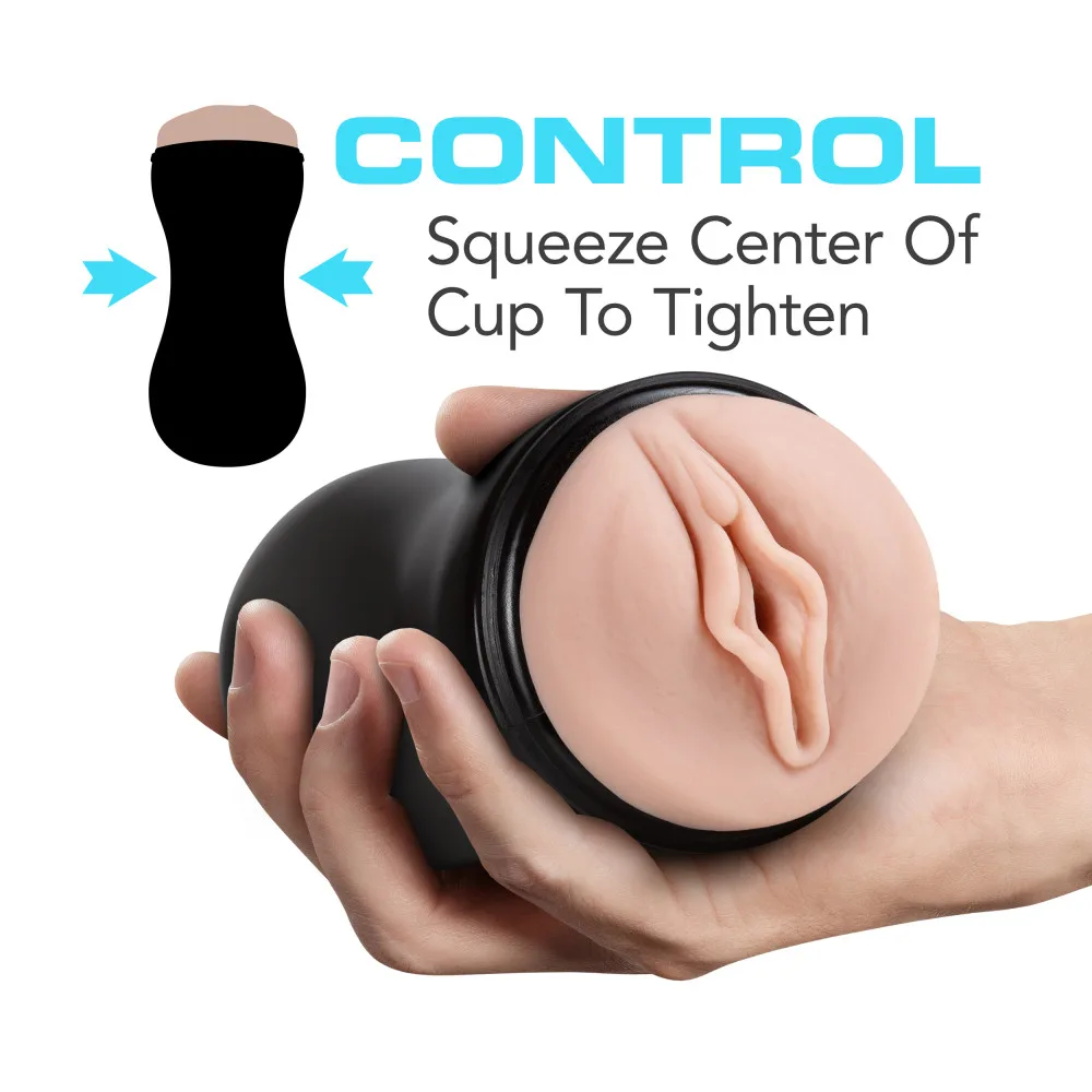 M for Men - Soft and Wet - Pussy With Pleasure Orbs - Self Lubricating Stroker Cup - Vanilla Strokers & Pumps Blush