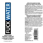 Fuck Water Water-Based Lubricant - 4 Fl. Oz. Lubes & Essentials Fuck Water
