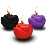 Fire Garden 3pc Rose Candle Set - Black, Purple, Red Bath & Body | Candles XR Brands