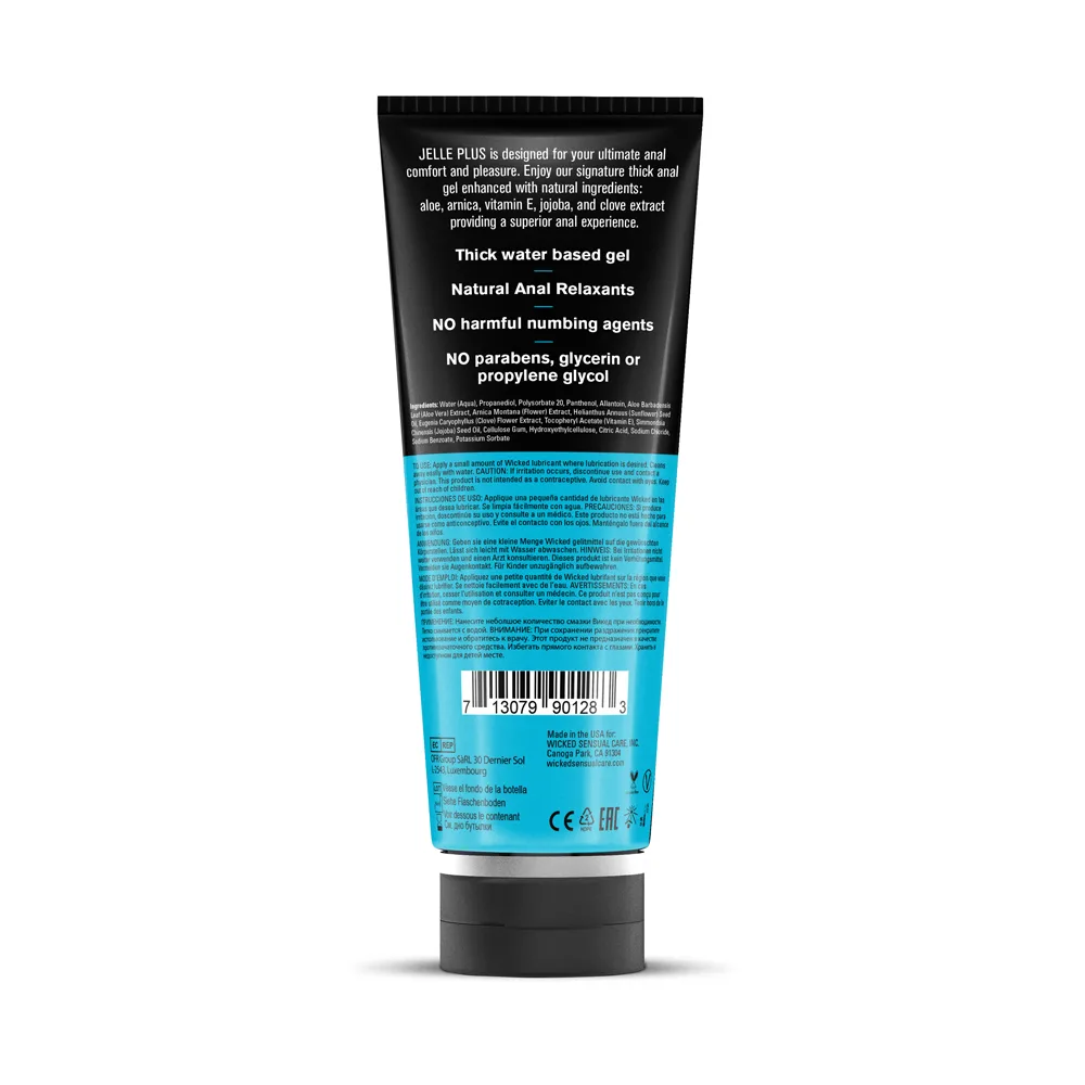 Aqua Jelle Plus - Anal Lubricant With Relaxants 8 Oz Lubes & Essentials Wicked Sensual Care