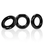 Willy Rings 3-Pack Cockrings - Black Cockrings Oxballs