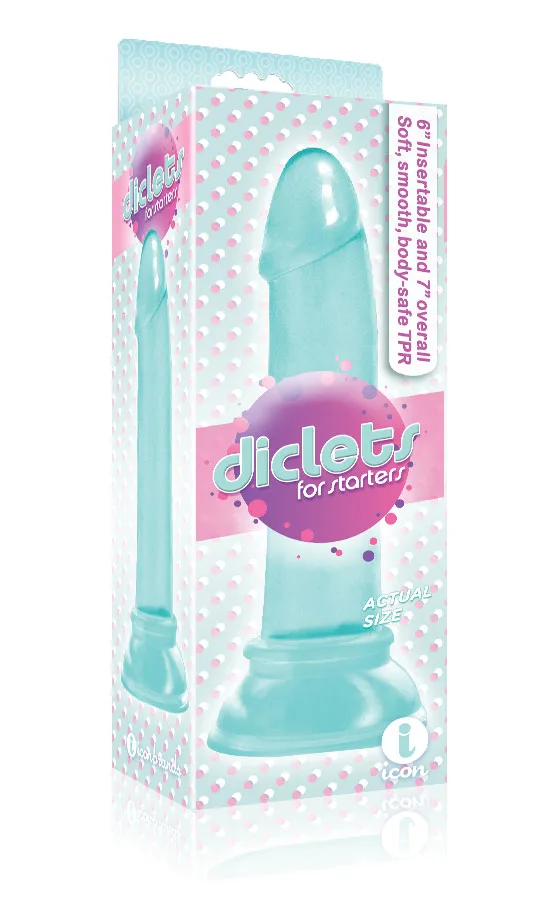 The 9's - Diclet's 7 Inch Jelly Dong - Aqua Aqua Dildos Icon Brands