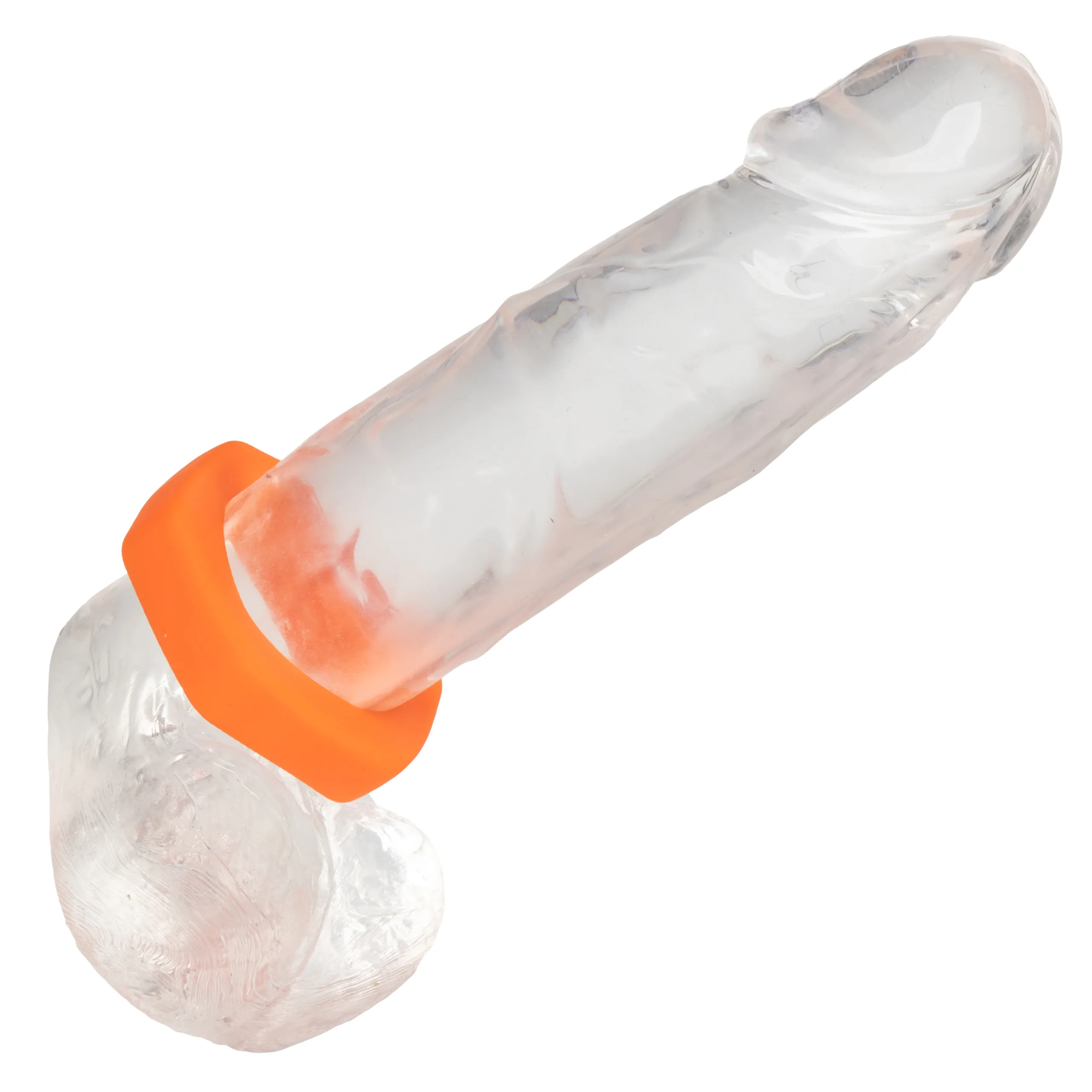 Alpha Liquid Silicone Prolong Sexagon Ring - Orange Enhancers CalExotics