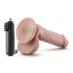 Dr. Skin - Dr. Rob - 6 Inch Vibrating Cock With Suction Cup - Vanilla Vibrators Blush