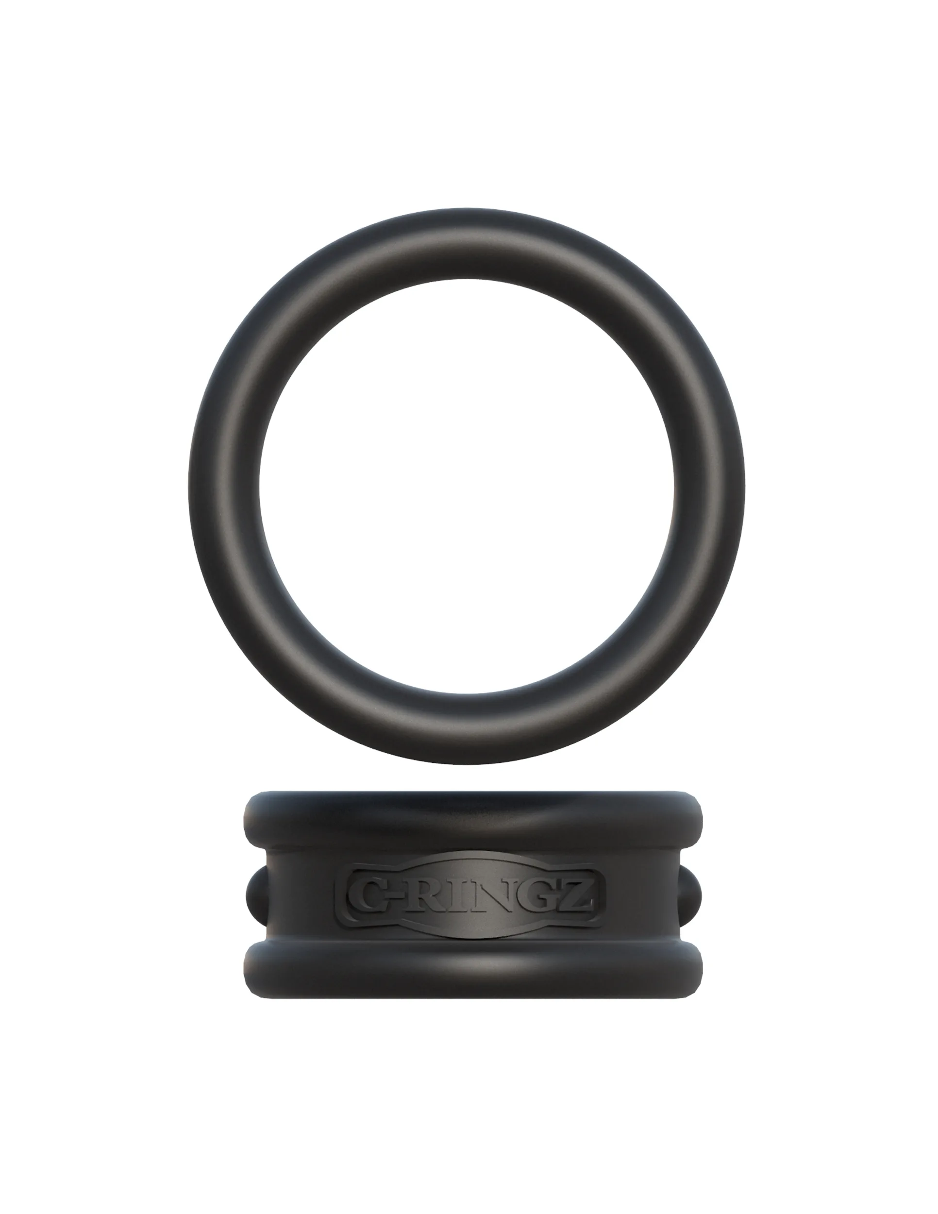 Fantasy C-Ringz Max Width Silicone Rings - Black Couples & C-Rings Pipedream