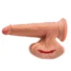 7 Inch Triple Density Cock With Swinging Balls - Tan Dildos Pipedream