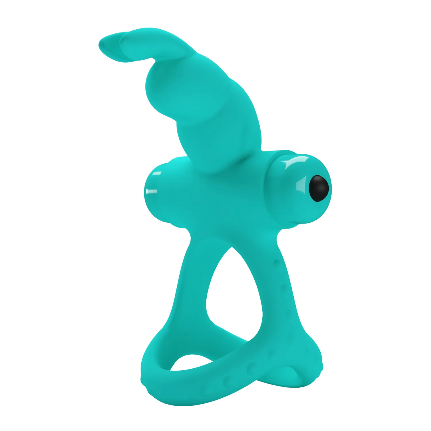 Passionate Figgy Penis Ring - Turquoise Vibrators Pretty Love