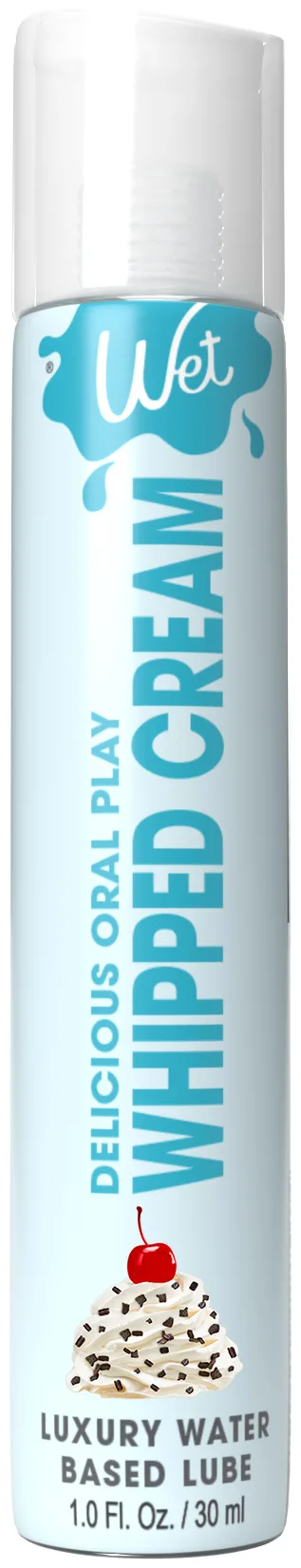 Wet Delicious Oral Play - Whipped Cream - Waterbased Flavored Lubricant 1 Oz Lubes & Essentials Wet