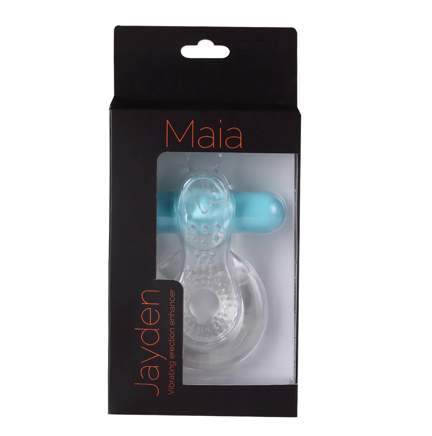 Jayden Vibrating Erection Enhancer Ring - Clear Couples & C-Rings Maia Toys