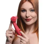 Bloomgasm Passion Petals 10x Suction Rose Vibrator - Red Vibrators XR Brands