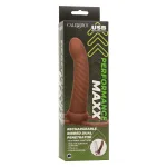 Performance Maxx Rechargeable Ribbed Dual Penetrator - Brown Festival & Rave CalExotics