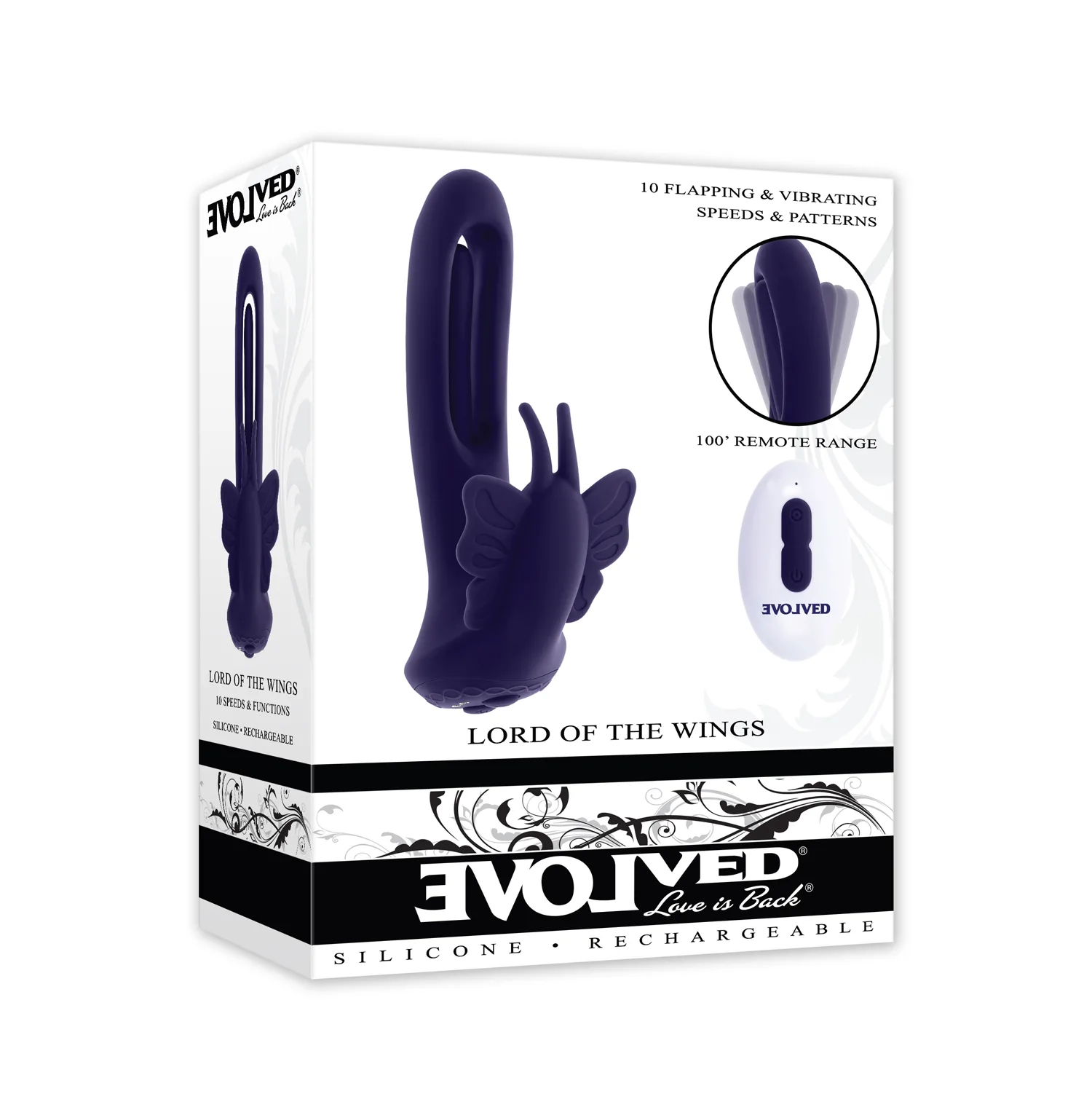 Lord of the Wings Purple Vibrators Evolved Novelties