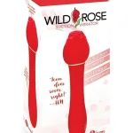 Wild Rose Suction Vibrator - Red Vibrators Icon Brands