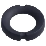 Merci - the Paradox - Silicone Covered Metal Cock Ring - 50mm - Black Enhancers Doc Johnson