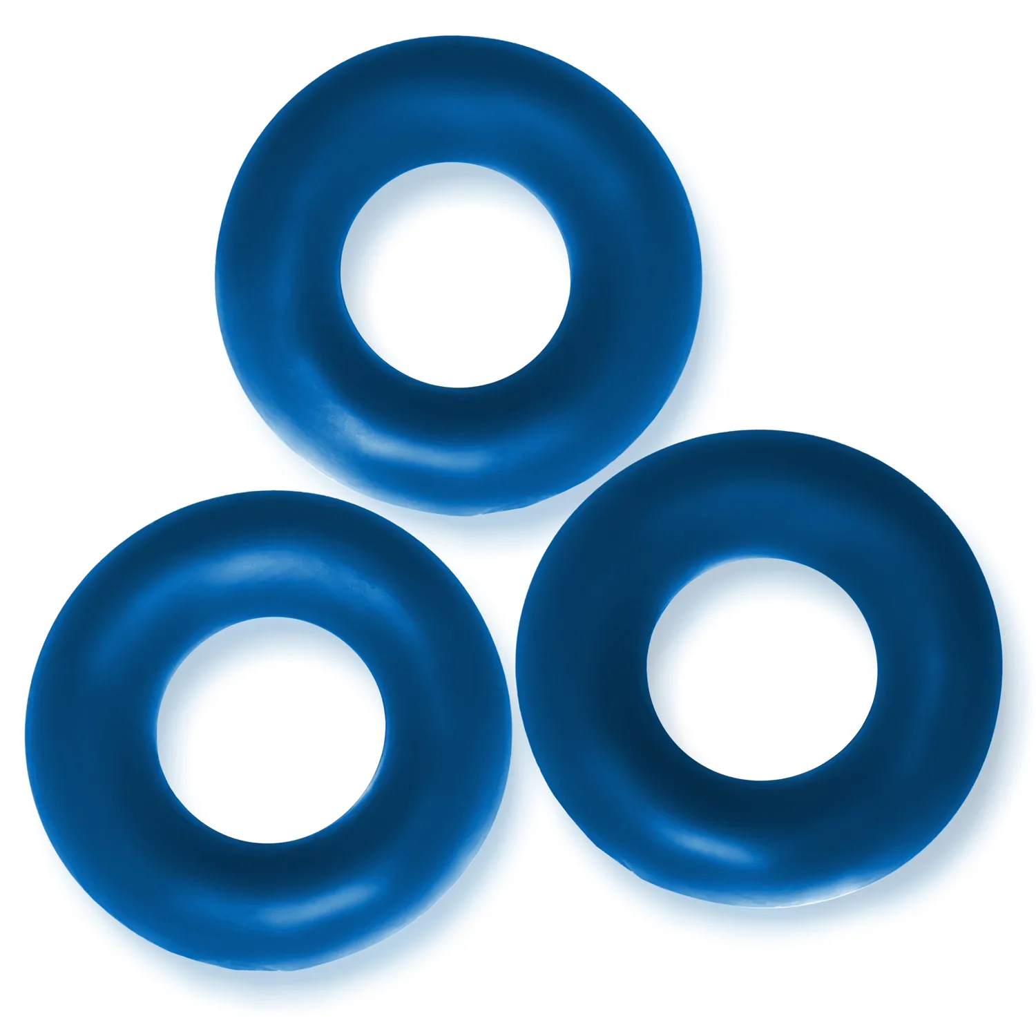 Fat Willy 3-Pack Jumbo C-Rings - Space Blue Smoking Oxballs