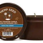 Hemp Seed 3-in-1 Massage Candle Down the Chimney 6oz/ 170 G Lubes & Essentials Earthly Body