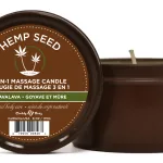 Hemp Seed 3-in-1 Massage Candle - Guavalava - 6 Oz. Lubes & Essentials Earthly Body