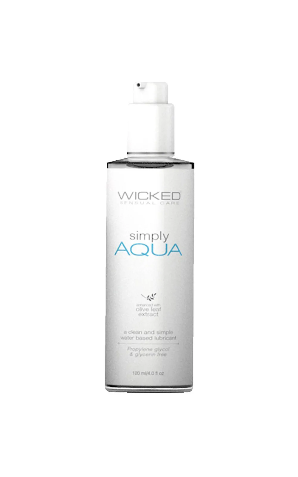 Simply Aqua Fragrance Free Lubricant - 4 Fl. Oz. Lubes & Essentials Wicked Sensual Care