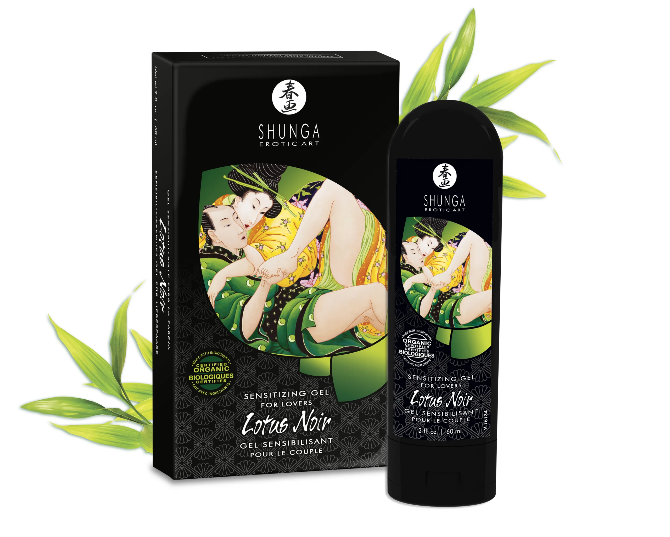 Lotus Noir - Sensitizing Gel for Lovers - 2 Fl. Oz. / 60 ml Lubes & Essentials Shunga