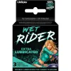 Wet Rider - Extra Lubricated Condoms - 3 Pack Lubes & Essentials Paradise Marketing