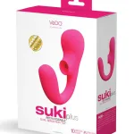 Suki Plus Rechargeable Dual Sonic Vibe - Foxy Pink Festival & Rave VeDO